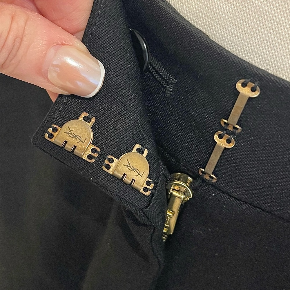 Yves Saint Laurent Classic Black Tuxedo Trousers | EU 38 US 2 - Picture 9 of 14